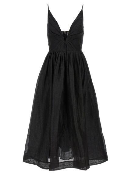ZIMMERMANN 'Illustration V Neck Midi' Dress