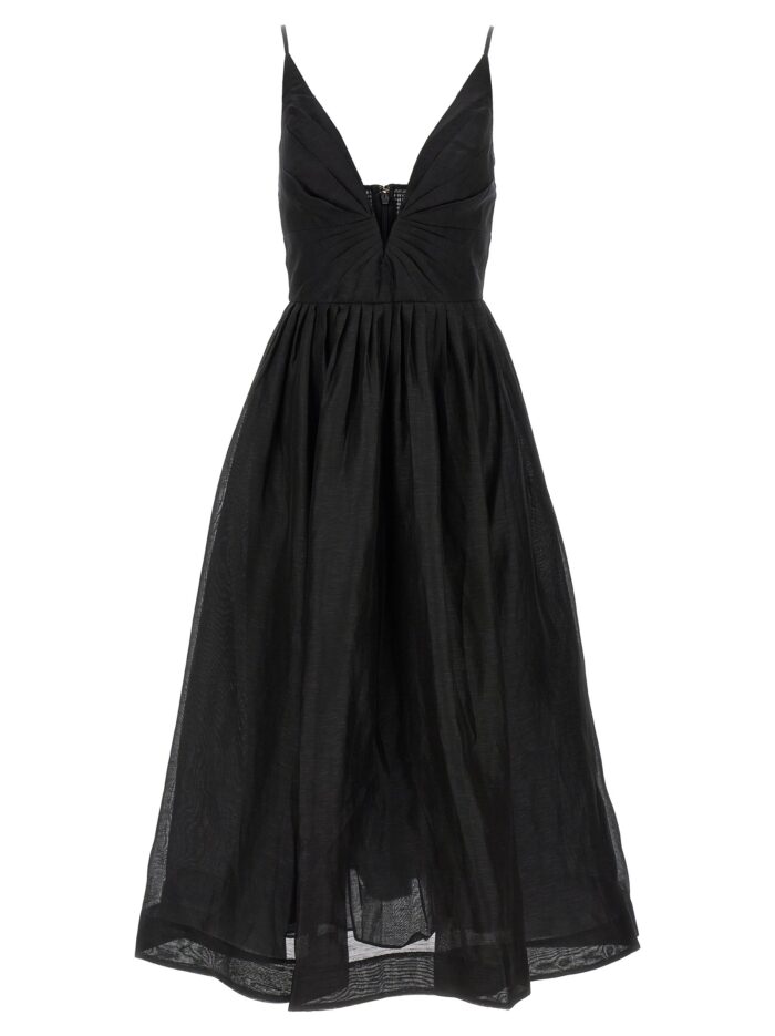 ZIMMERMANN 'Illustration V Neck Midi' Dress