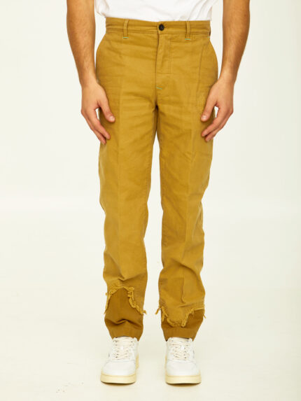 Incotex Red X Facetasm Camel cotton trousers
