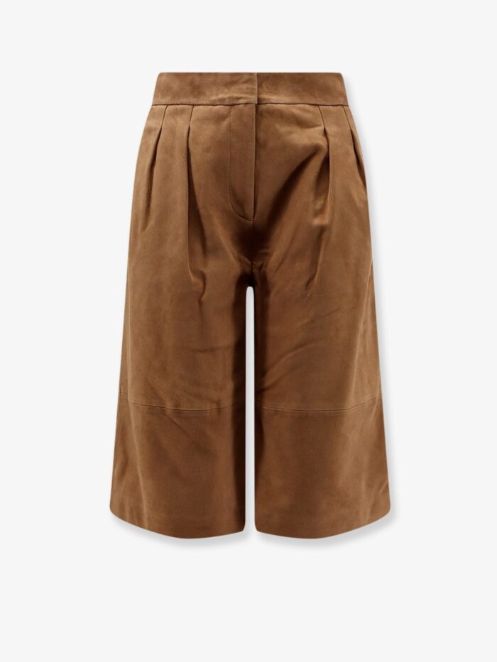 scarlett poppies inez suede bermuda shorts SCARLETT POPPIES Inez Suede Bermuda Shorts