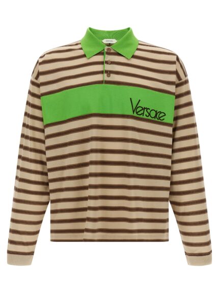 Versace Intarsia Polo Shirt