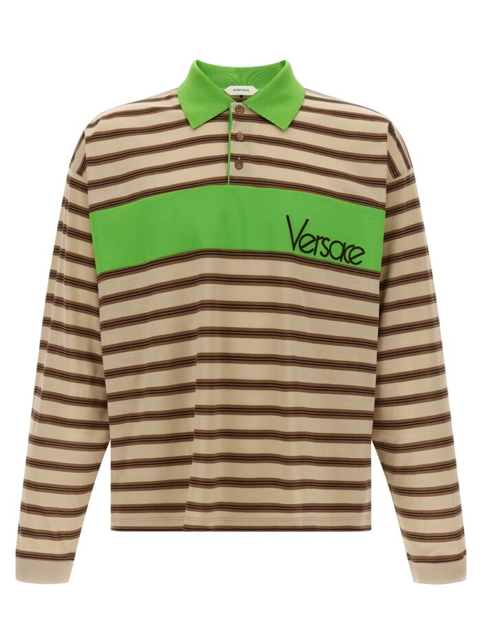 versace intarsia polo shirt Versace Intarsia Polo Shirt