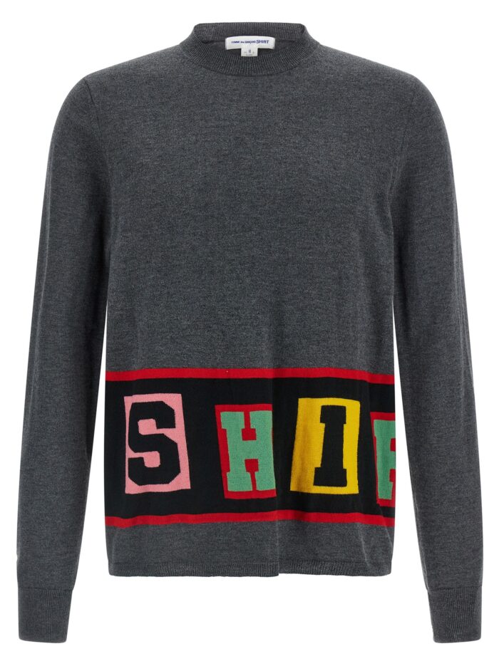 comme des garcons shirt intarsia sweater COMME DES GARCONS SHIRT Intarsia Sweater