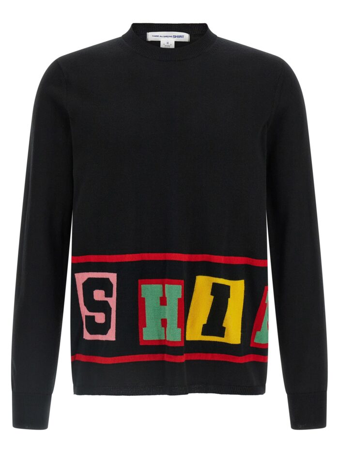 comme des garcons shirt intarsia sweater COMME DES GARCONS SHIRT Intarsia Sweater