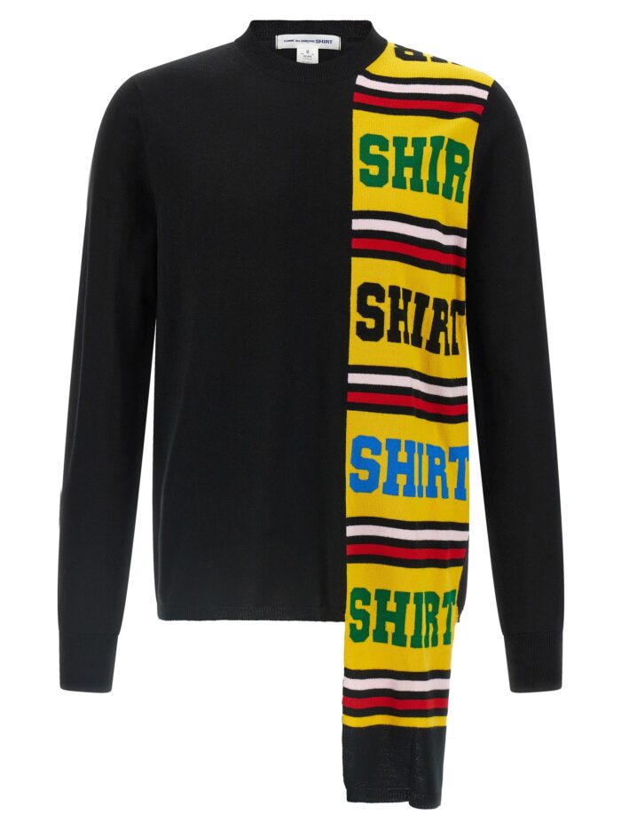 comme des garcons shirt intarsia sweater COMME DES GARCONS SHIRT Intarsia Sweater