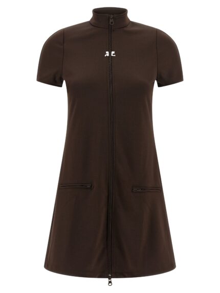 COURREGES 'Interlock Tracksuit Mini' Dress