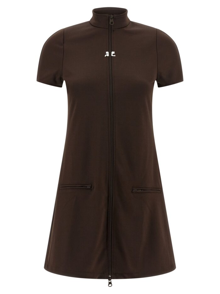 courreges 'interlock tracksuit mini' dress COURREGES 'Interlock Tracksuit Mini' Dress
