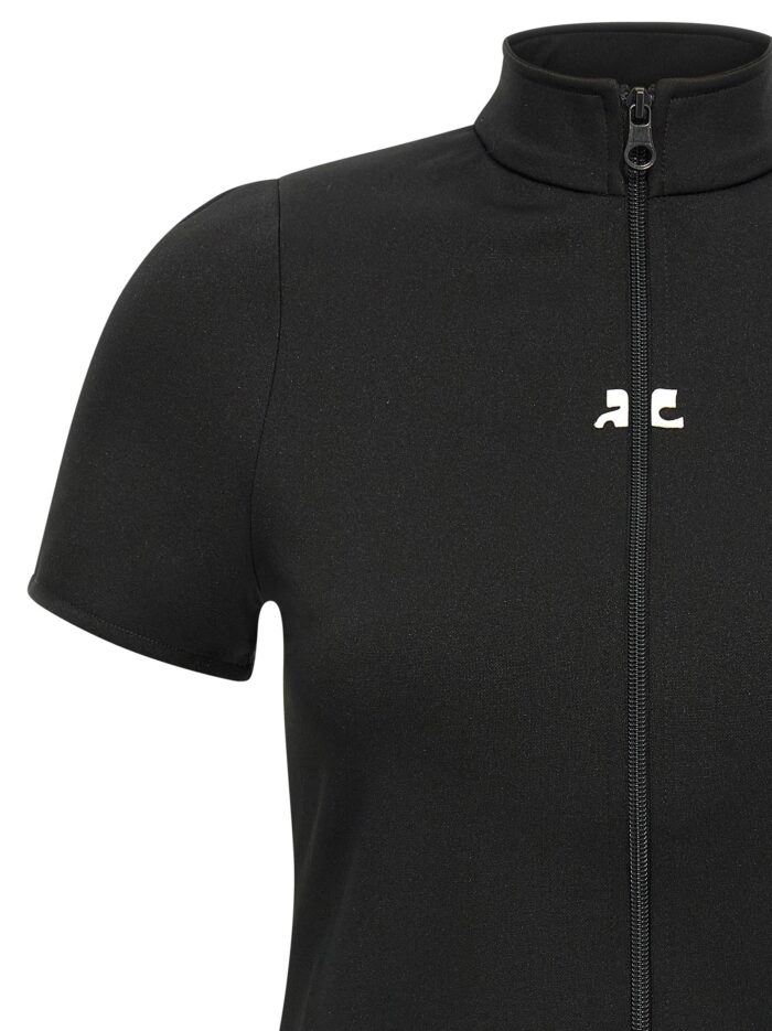 COURREGES 'Interlock Zipped' Top