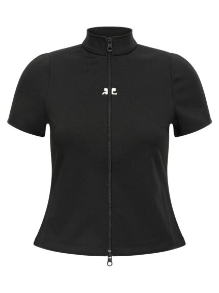 COURREGES 'Interlock Zipped' Top