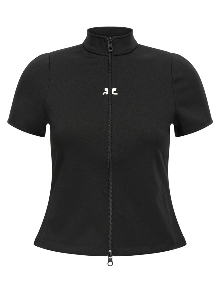 COURREGES 'Interlock Zipped' Top