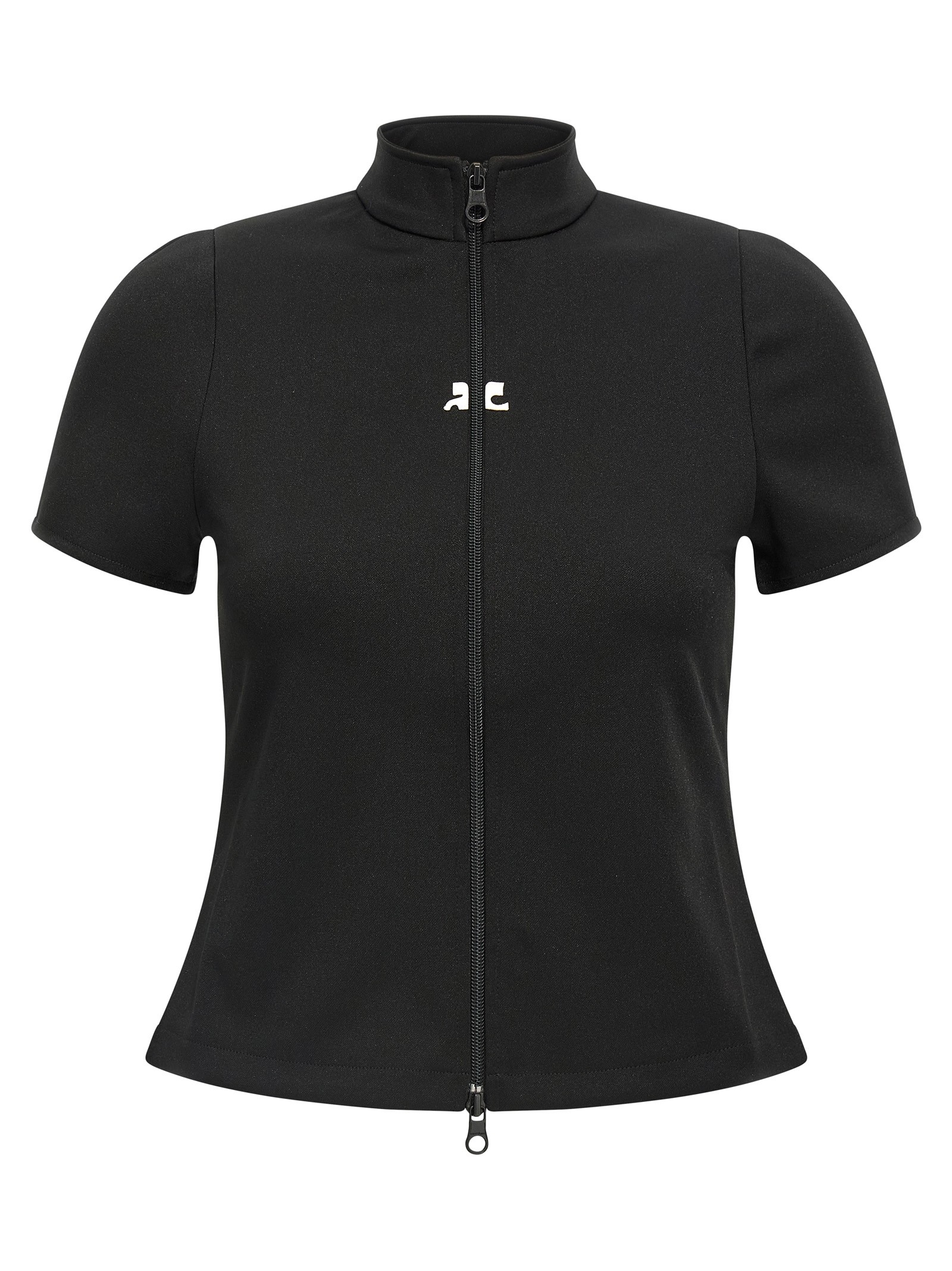 COURREGES 'Interlock Zipped' Top