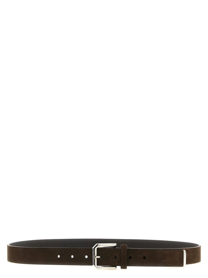 brunello cucinelli inverted leather belt Brunello Cucinelli Inverted Leather Belt