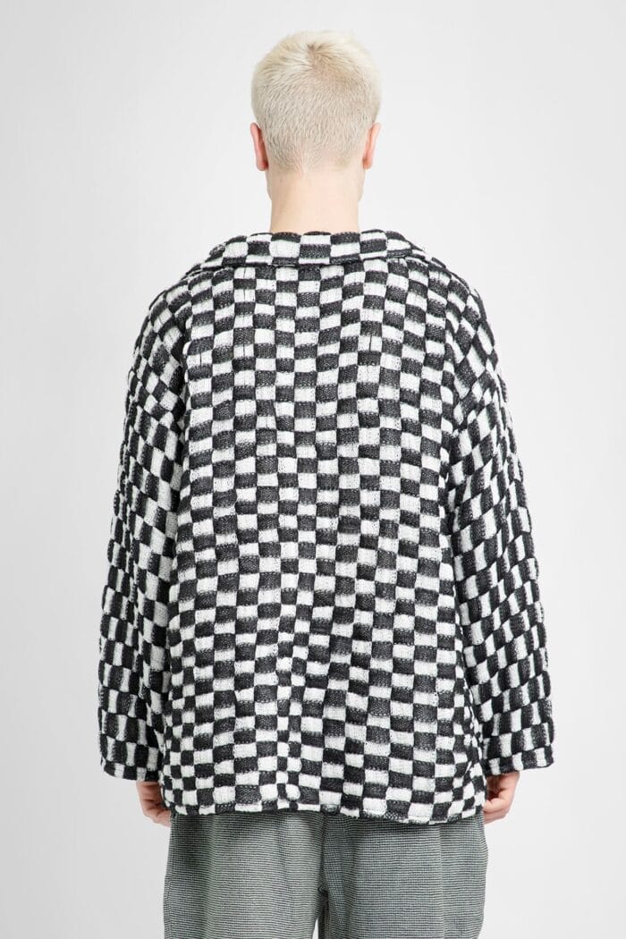 ISA BOULDER Chequered Mid-weave Blazer