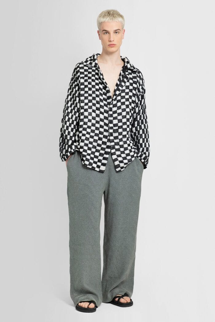 ISA BOULDER Chequered Mid-weave Blazer