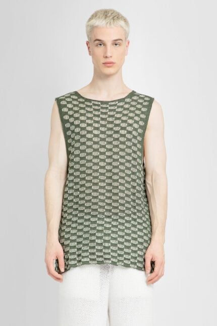 ISA BOULDER Openworks Knit Tank Top