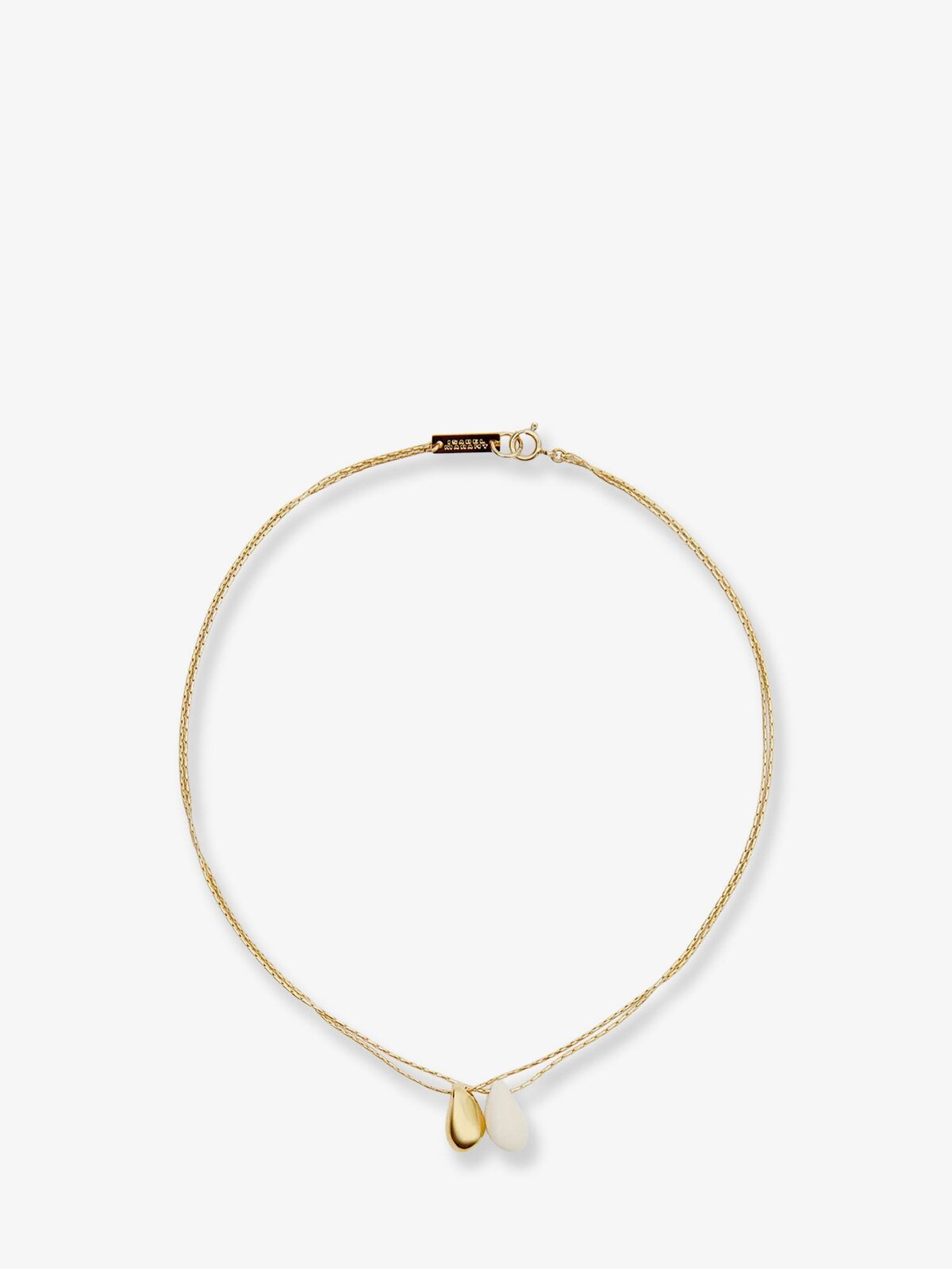 Isabel Marant Brass Necklace With Gold Finishes