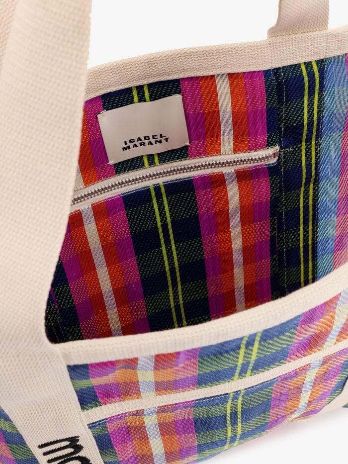 Isabel Marant Darwen Nylon Shoulder Bag With Striped Pattern