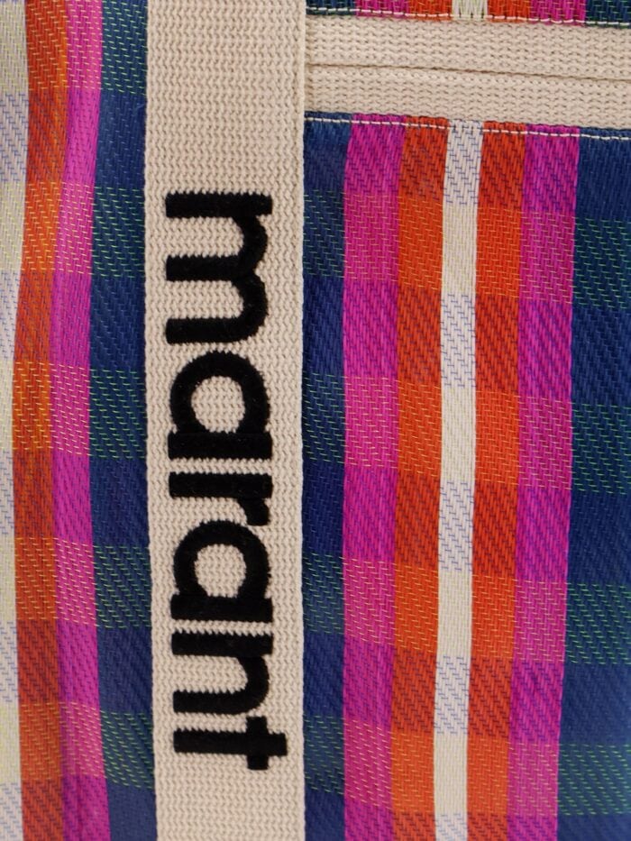 Isabel Marant Darwen Nylon Shoulder Bag With Striped Pattern