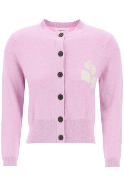 ISABEL MARANT ETOILE Newton Cardigan With Logo Intarsia