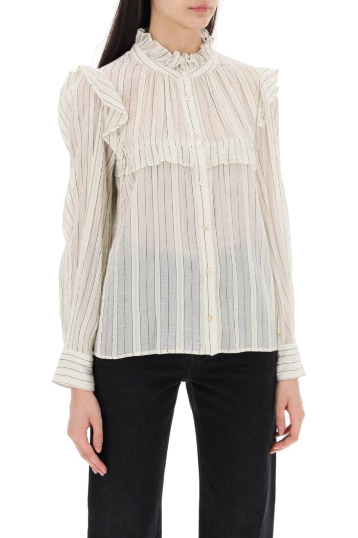 ISABEL MARANT ETOILE "striped Cotton Blouse By Id