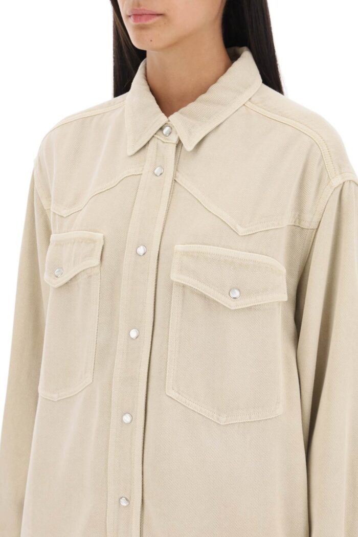 Isabel Marant Etoile 'tainami' Light Denim Shirt