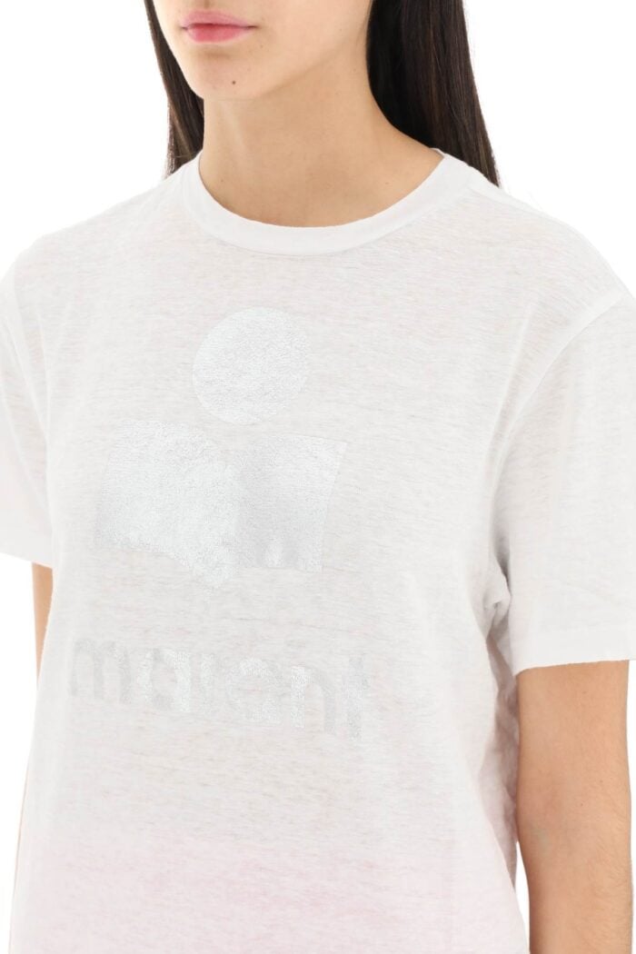 Isabel Marant Etoile 'zewel' T-shirt With Metallic Logo