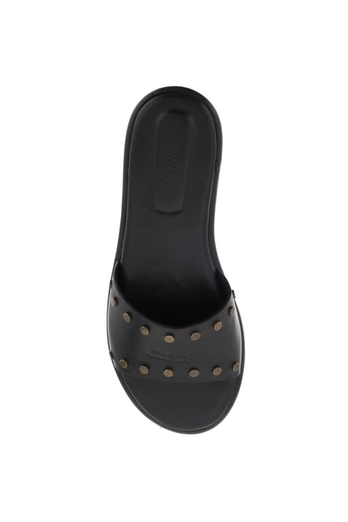 ISABEL MARANT Leather Vikee Slides