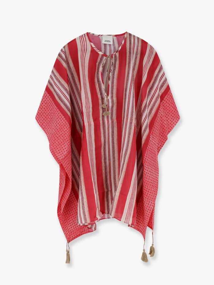 isabel marant loreliz cotton and silk beach robe dress Isabel Marant Loreliz Cotton And Silk Beach Robe Dress