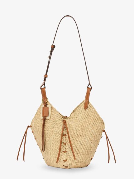 Isabel Marant Losange Raffia Shoulder Bag