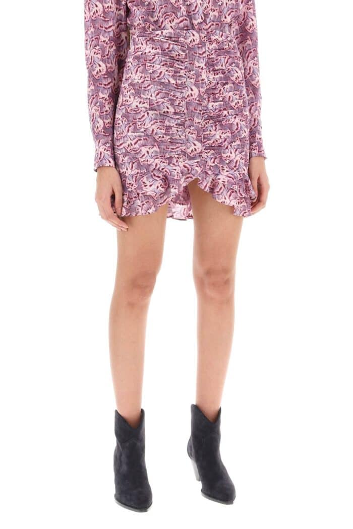 ISABEL MARANT Milendi Gathered Mini Skirt With Ruuffles