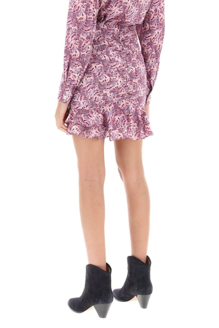 ISABEL MARANT Milendi Gathered Mini Skirt With Ruuffles