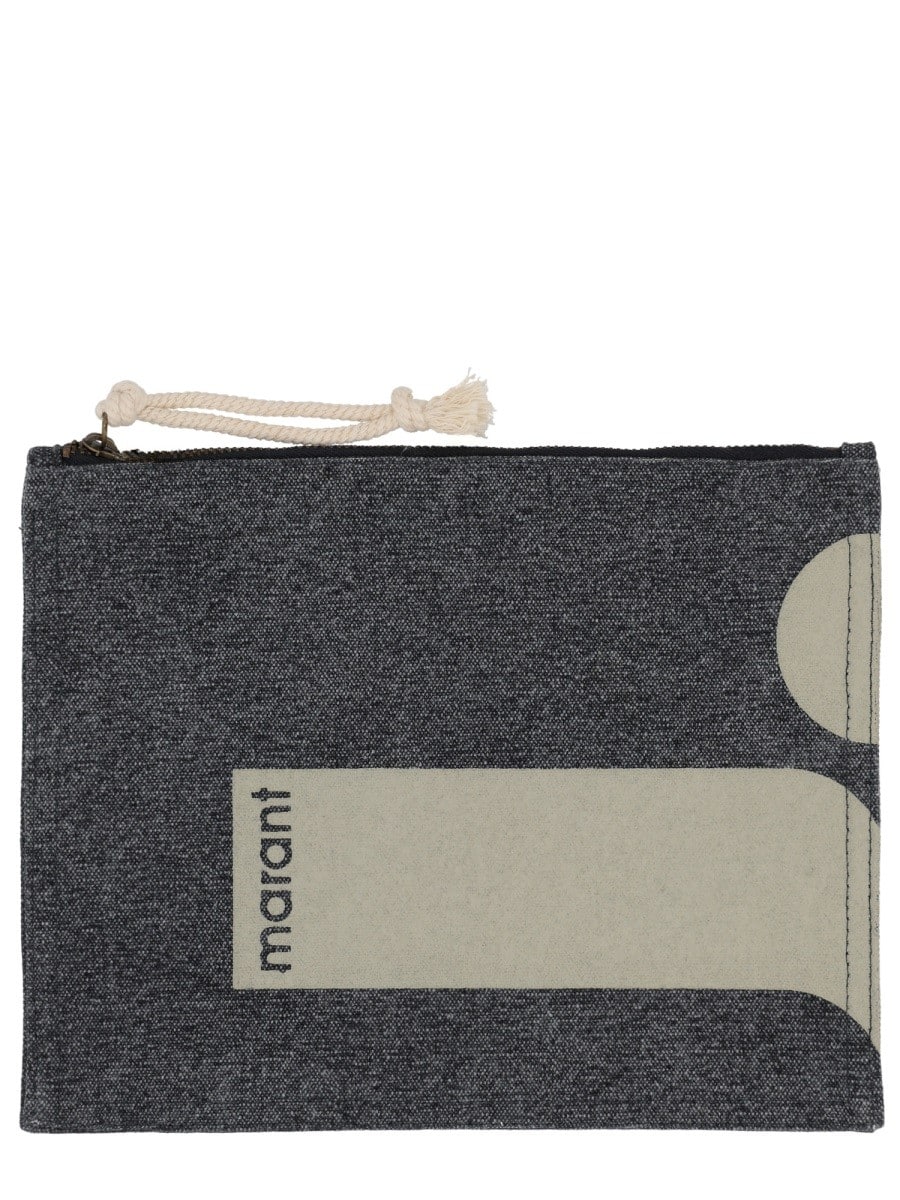 Isabel Marant "NETIA" CLUTCH BAG WITH LOGO