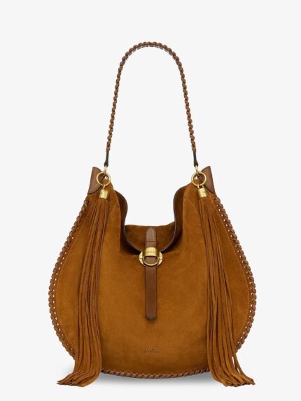 Isabel Marant Oskan Hobo Folk Suede Shoulder Bag