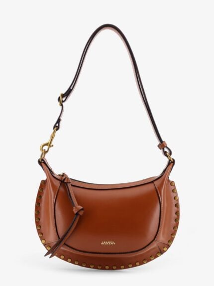 Isabel Marant Oskan Moon Leather Crossbody Bag