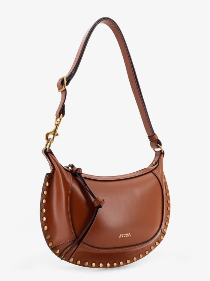 Isabel Marant Oskan Moon Leather Crossbody Bag