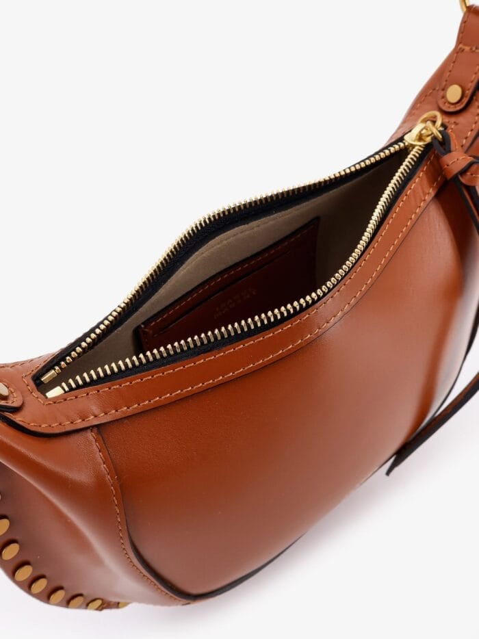 Isabel Marant Oskan Moon Leather Crossbody Bag