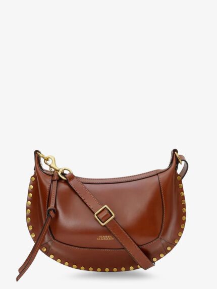 Isabel Marant Oskan Moon Leather Crossbody Bag