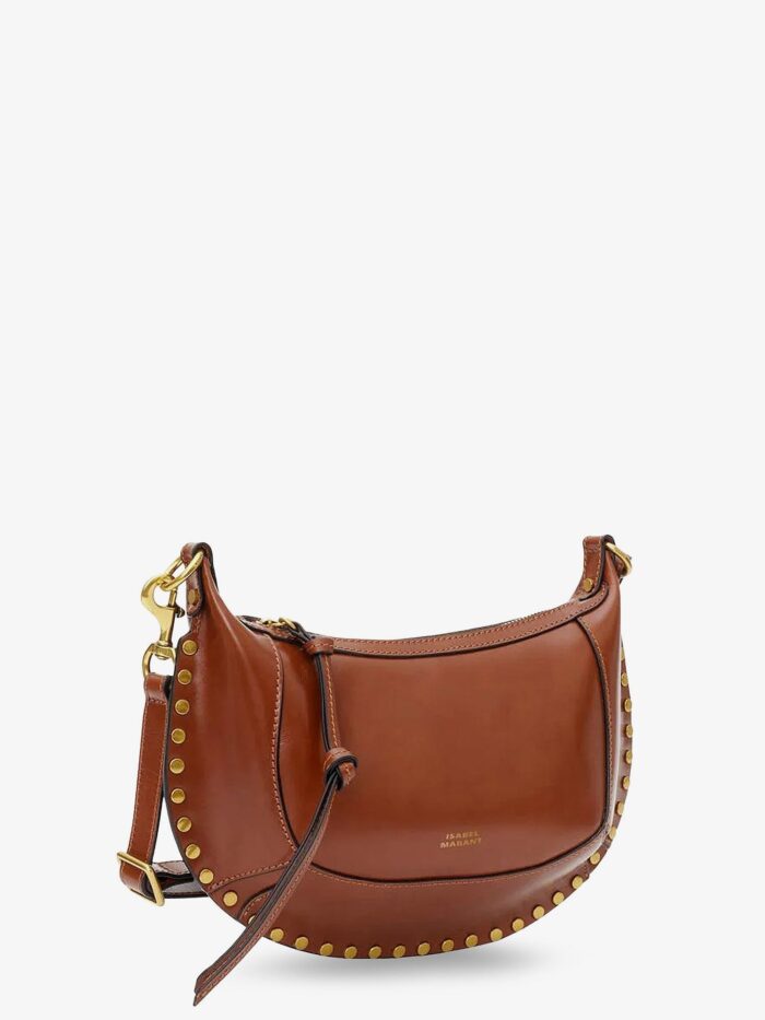 Isabel Marant Oskan Moon Leather Crossbody Bag
