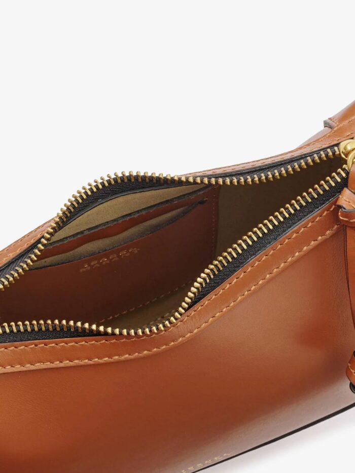 Isabel Marant Oskan Moon Leather Crossbody Bag