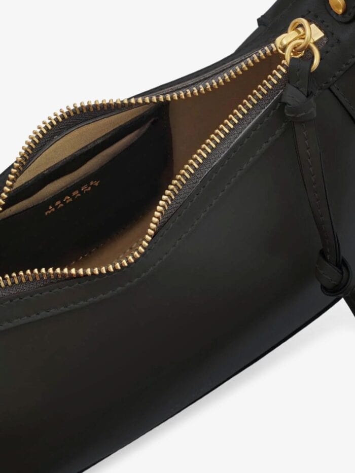 Isabel Marant Oskan Moon Leather Crossbody Bag