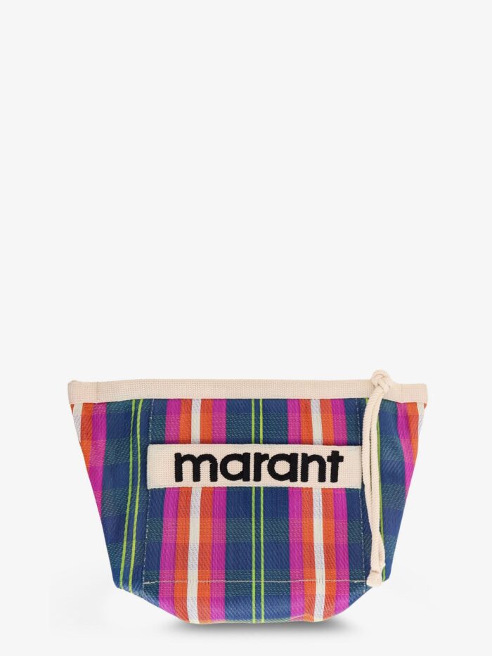 Isabel Marant Powden Nylon Clutch With Striped Pattern