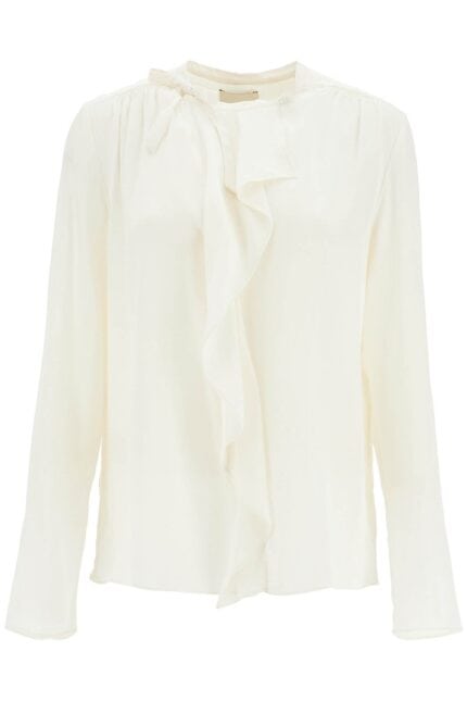 ISABEL MARANT Silk Blouse With Ruffle 'ut