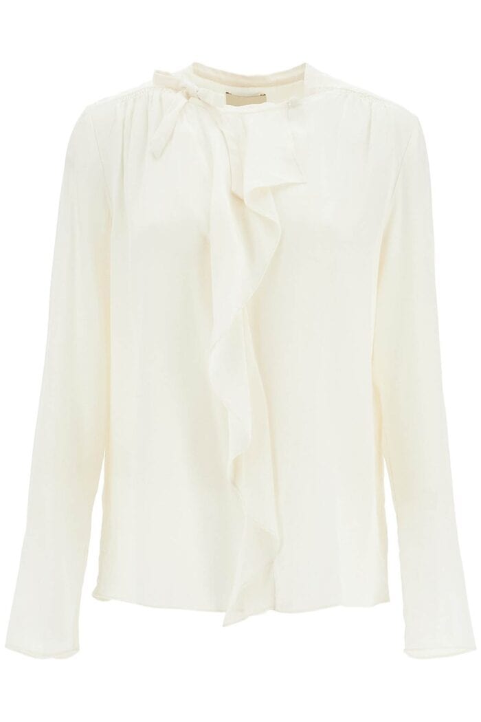 ISABEL MARANT Silk Blouse With Ruffle 'ut