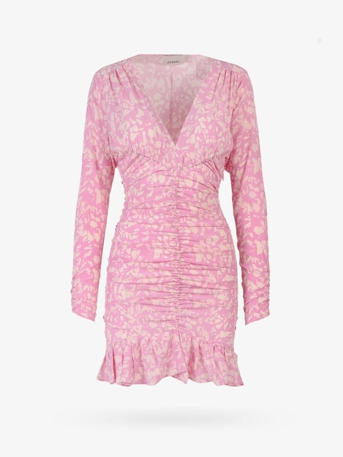 Isabel Marant Stretch Silk Dress With All-over Print