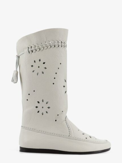 Isabel Marant Welky Leather Boots With Cut-out Details