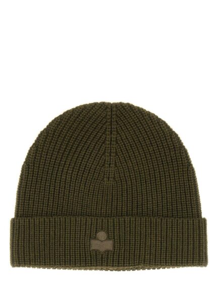 Isabel Marant WOOL HAT WITH LOGO PATCH
