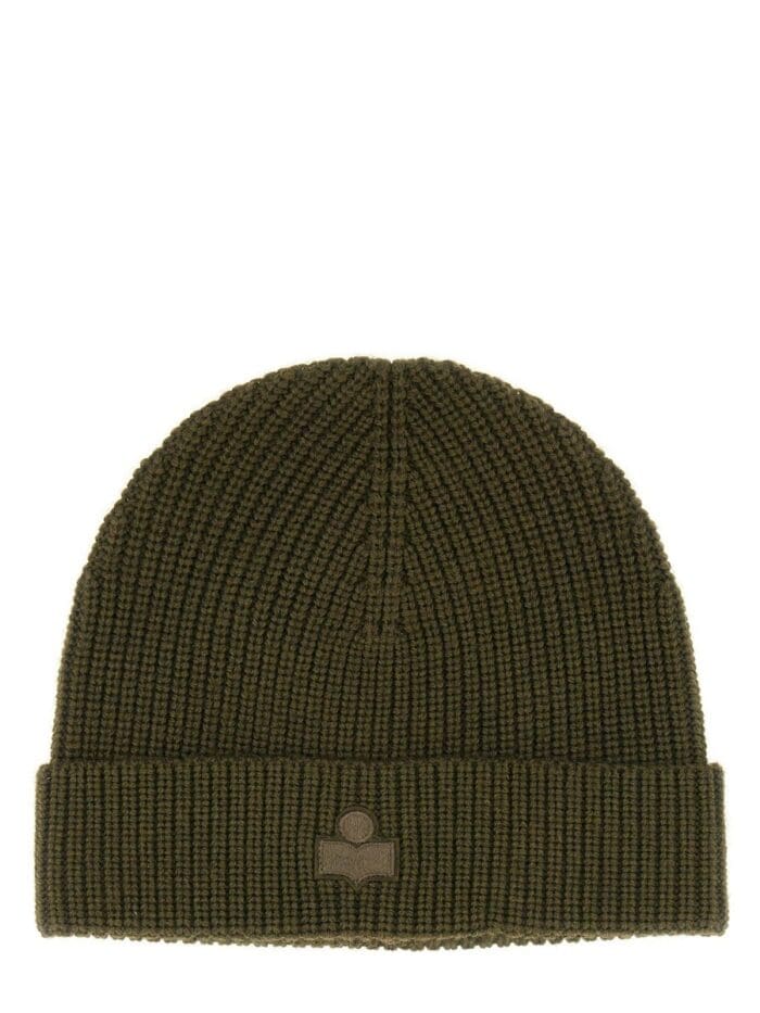 Isabel Marant WOOL HAT WITH LOGO PATCH