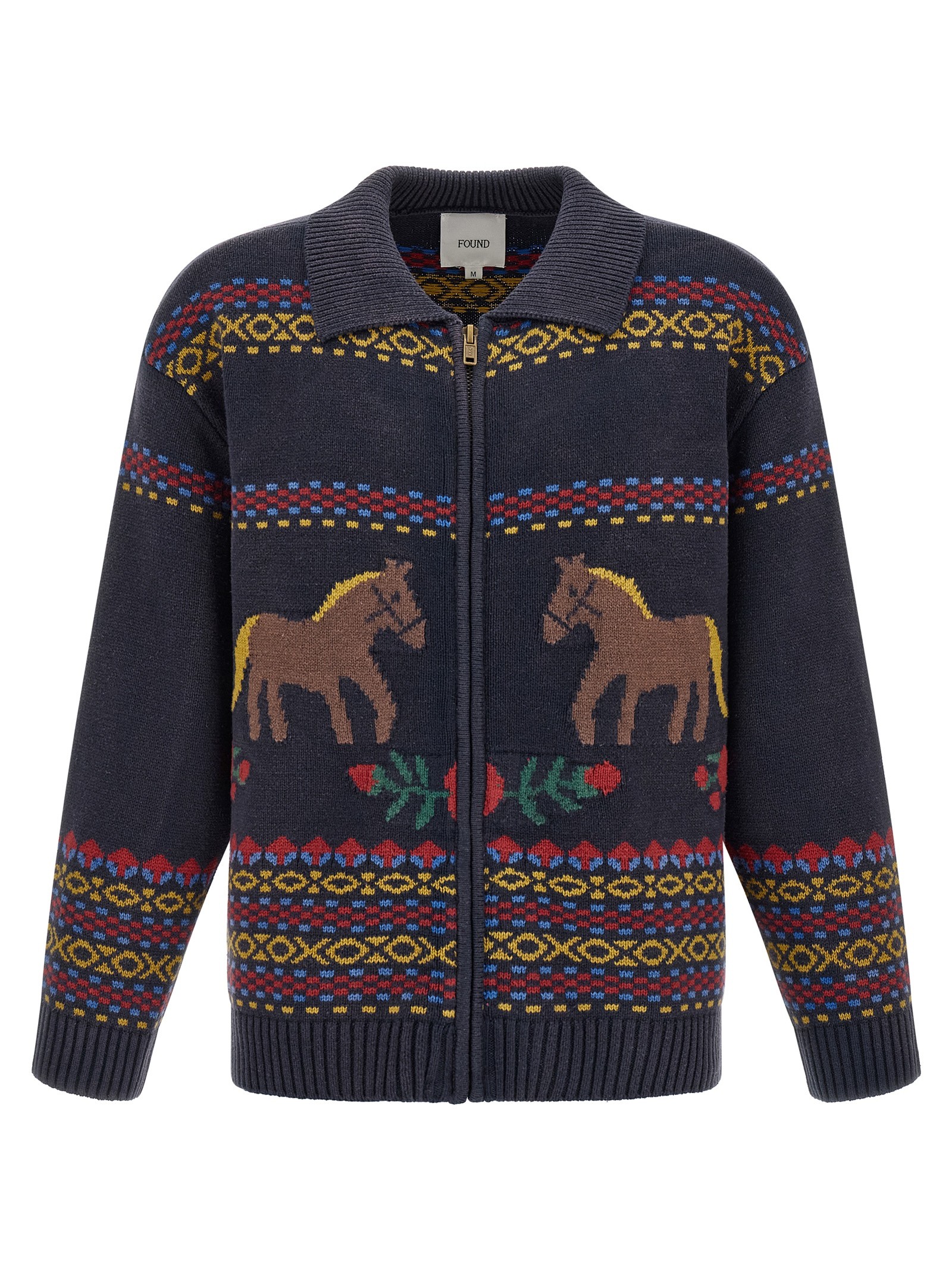 FOUND 'Isles' Cardigan With Intarsia