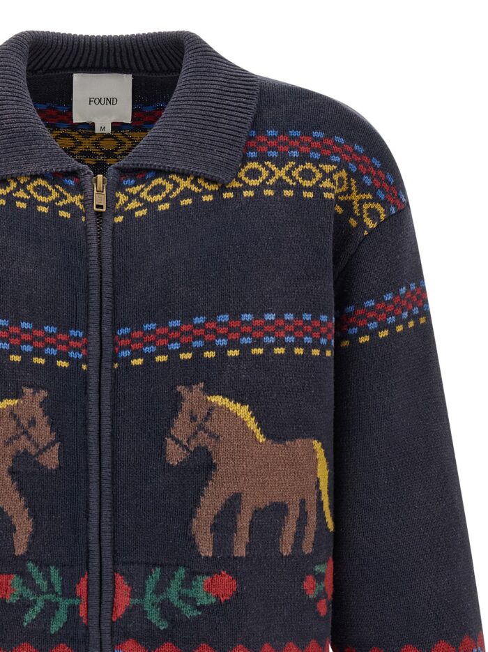 FOUND 'Isles' Cardigan With Intarsia