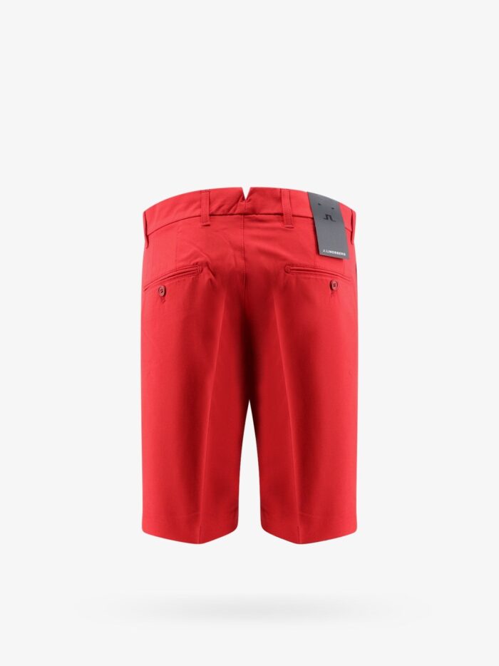 J.LINDEBERG Technical Fabric Bermuda Shorts With Logo Patch